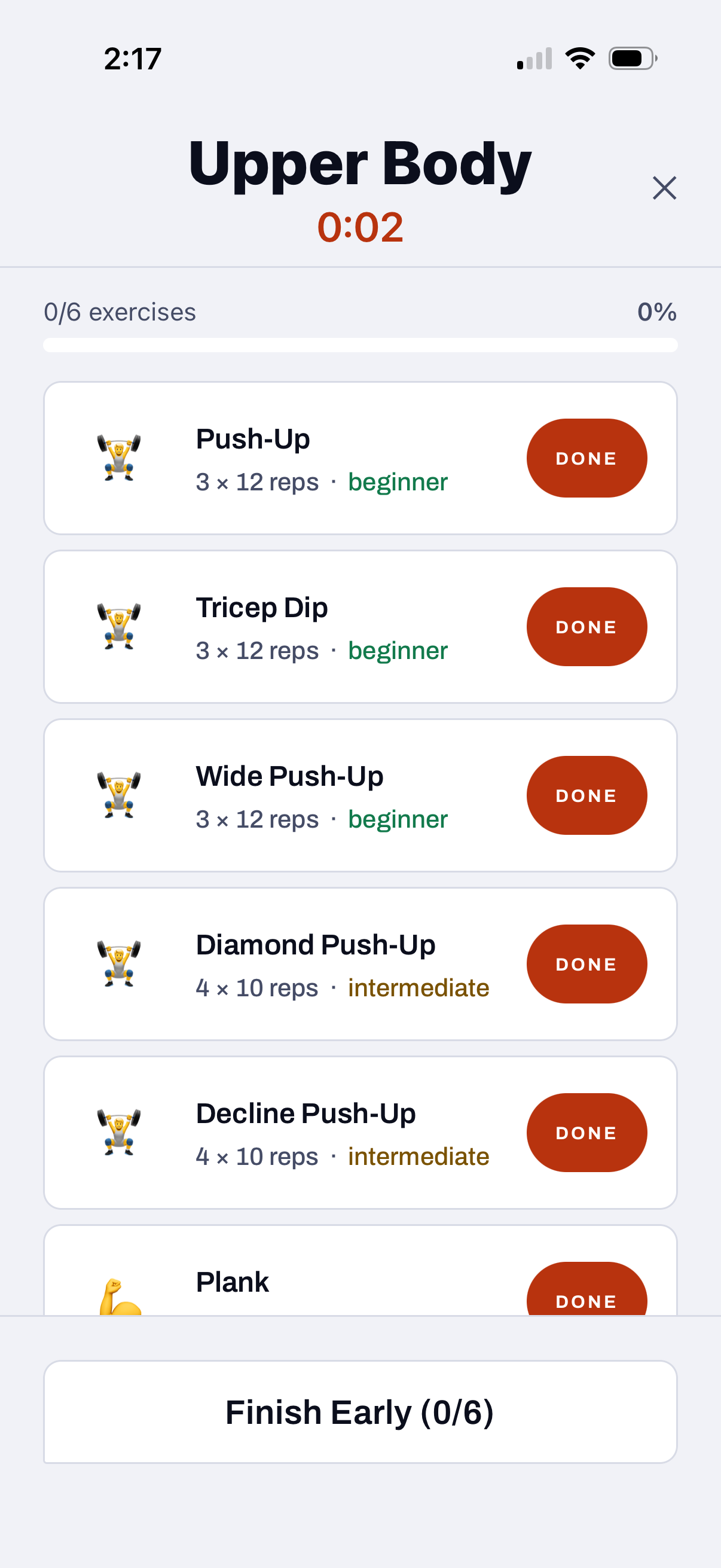 A Fit Forged upper body workout with exercises, sets and reps